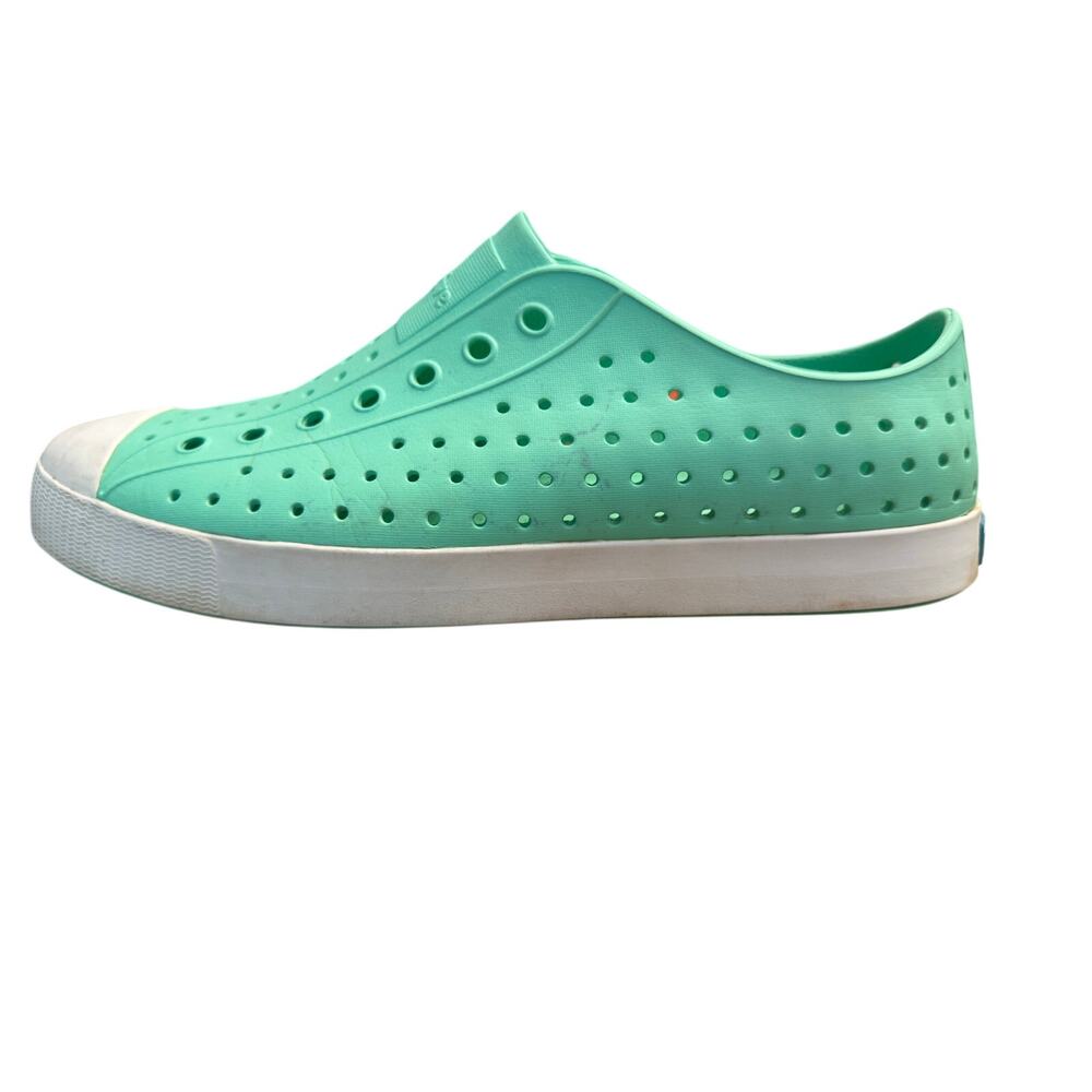 Native Jefferson Slip On Shoes Men’s Size 11 Teal Blue Rubber Water Sneakers